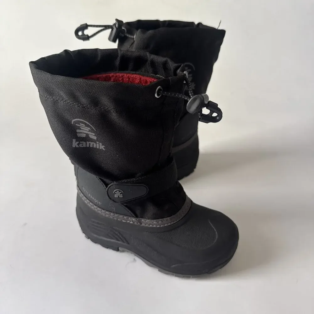 Kamik Waterbug Unisex Kids Toddler Size 11 Snow Waterproof Boots Black